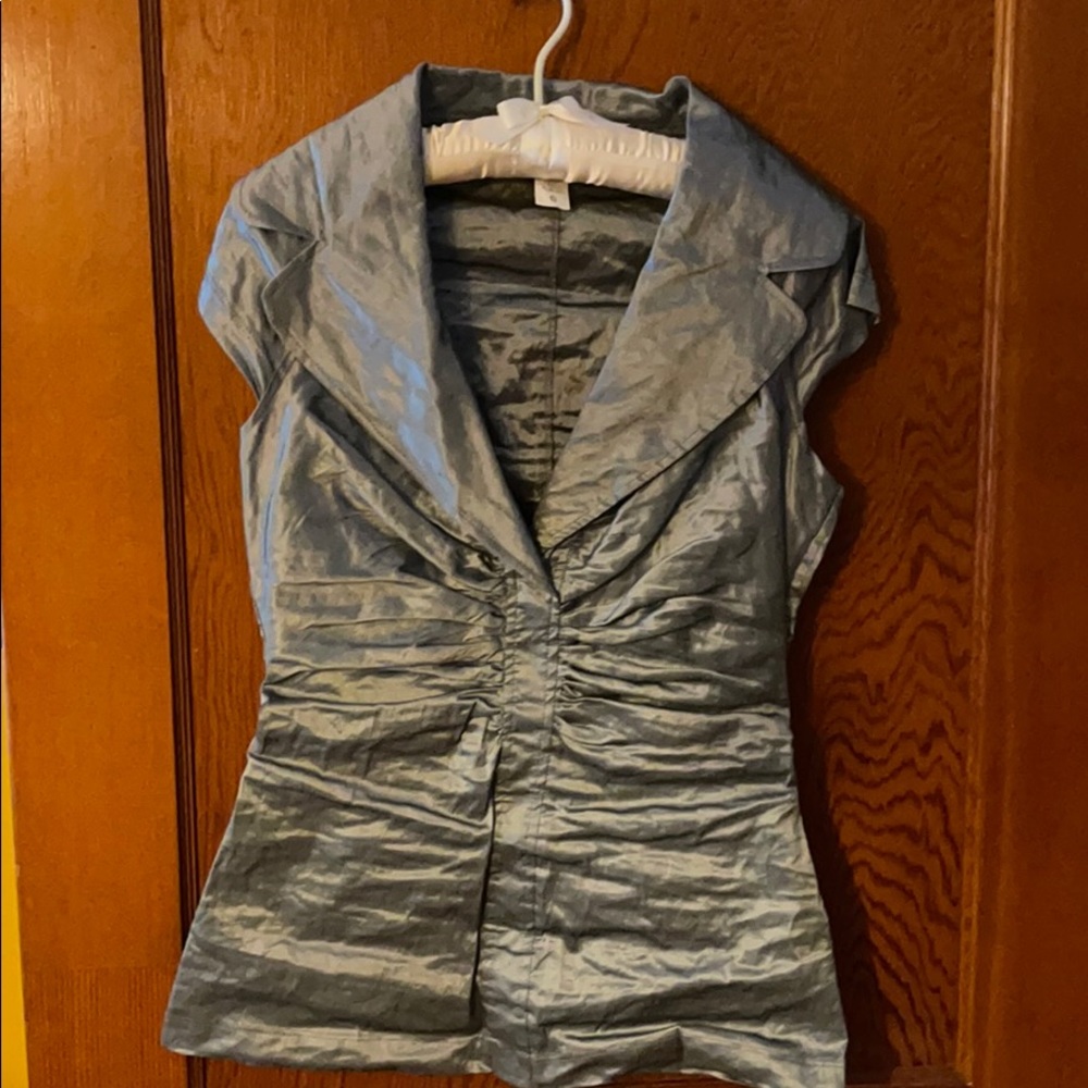 Evening Raw silk blouse